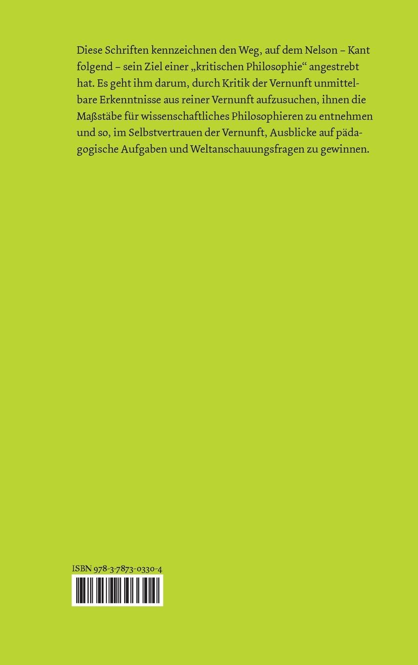 Rückseitencover Vom Selbstvertrauen der Vernunft