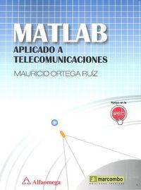 Vorderes Coverbild Matlab aplicado a telecomunicaciones