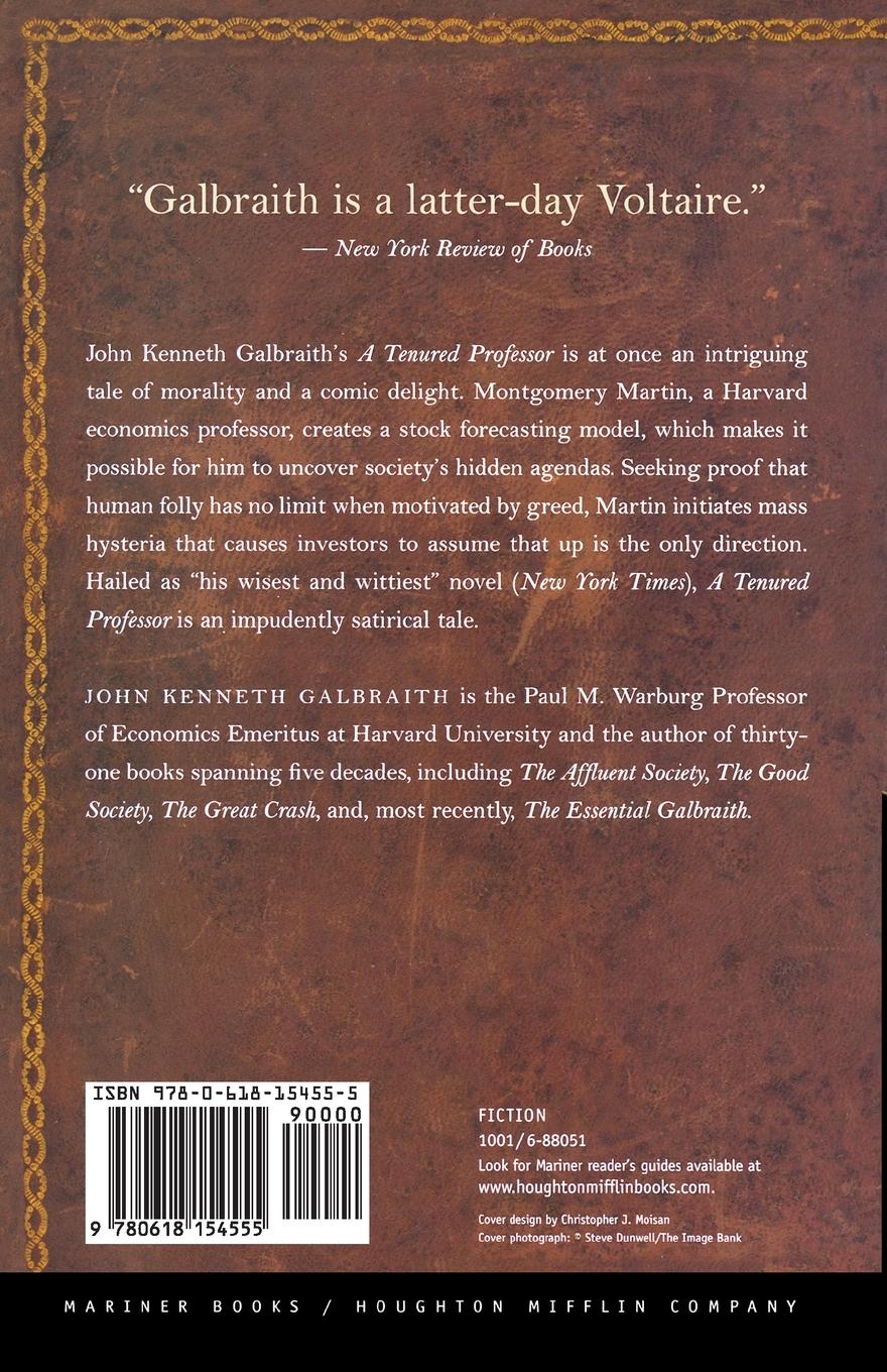 Rückseitencover A Tenured Professor