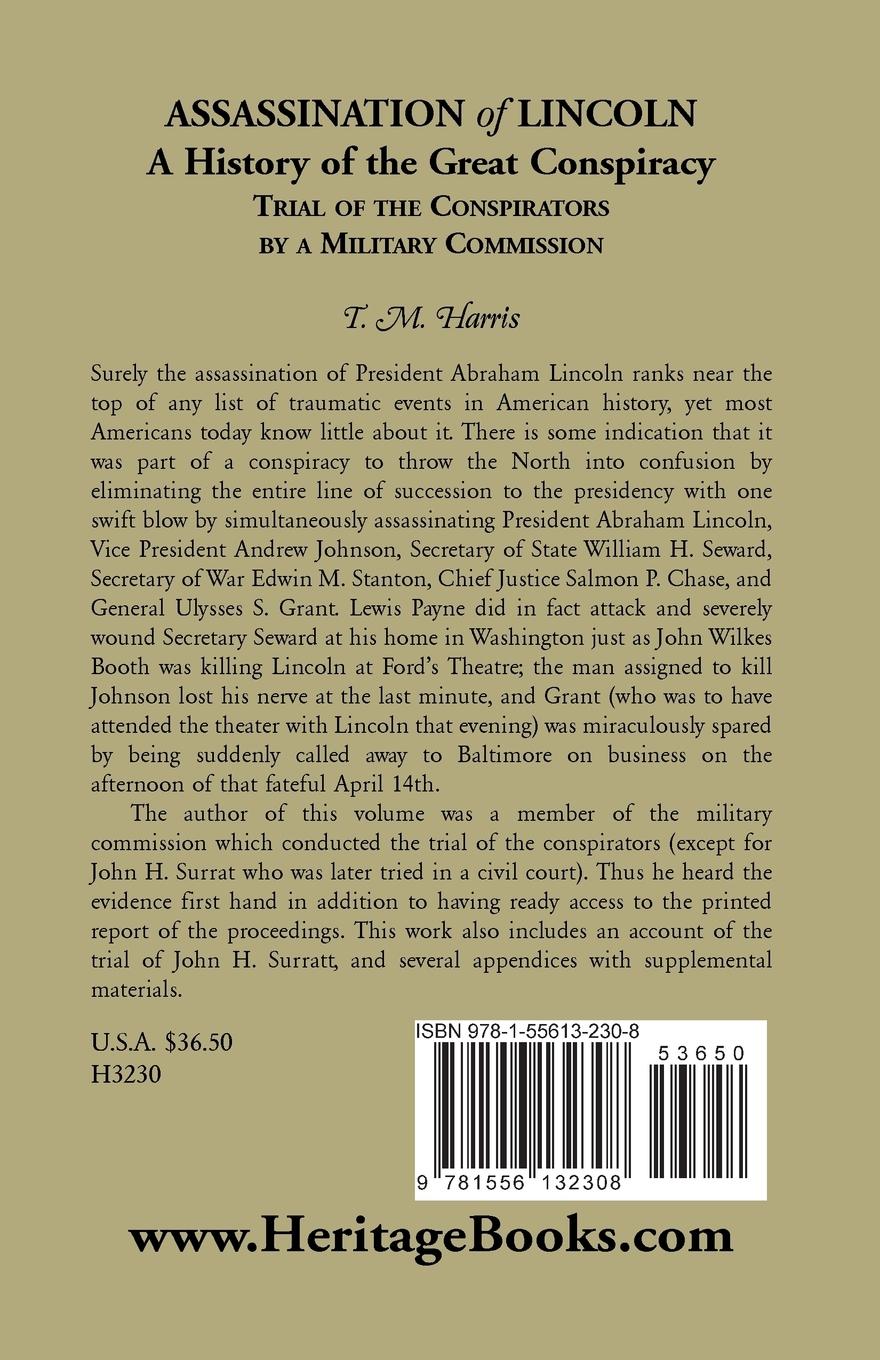 Rückseitencover The Assassination of Lincoln