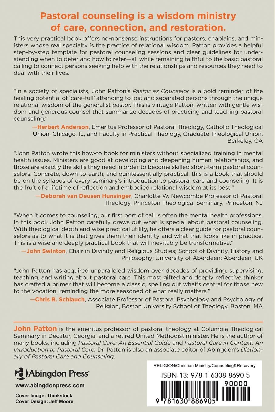 Rückseitencover Pastor as Counselor