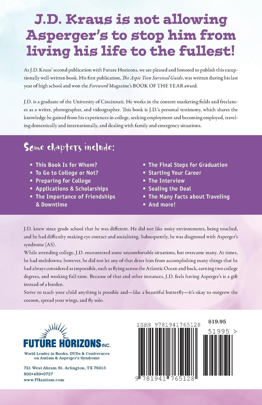 Rückseitencover Aspie College, Work, and Travel Survival Guide