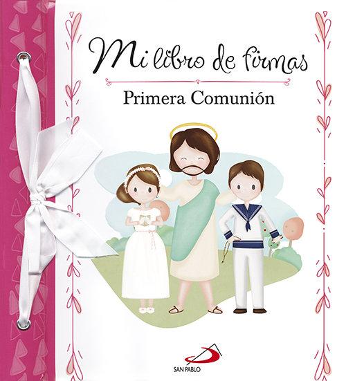 Vorderes Coverbild Mi libro de firmas. Mi Primera Comunión (rosa)