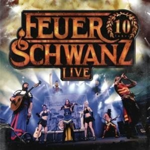 Vorderes Coverbild 10 Jahre Feuerschwanz Live