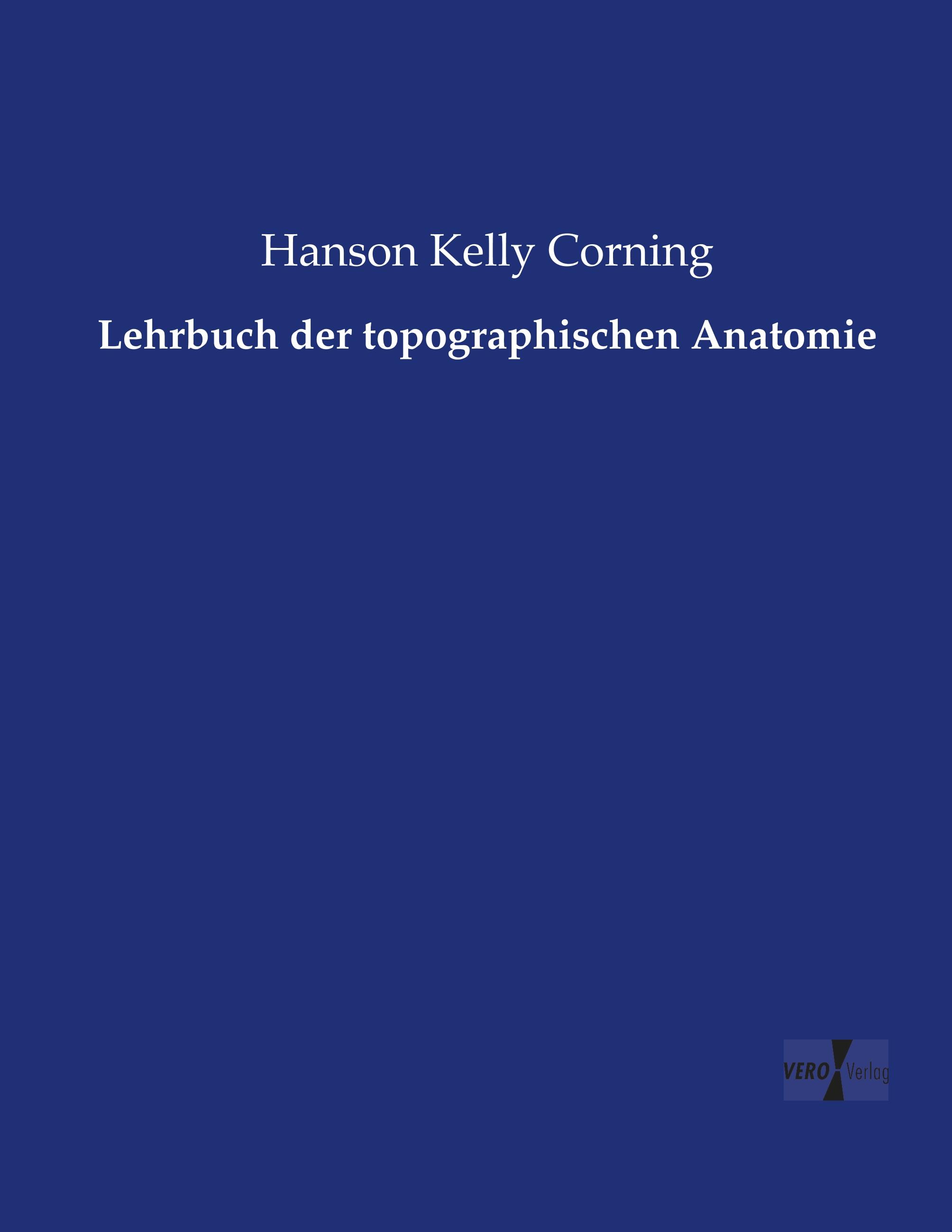 Vorderes Coverbild Lehrbuch der topographischen Anatomie