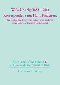 Vorderes Coverbild W.A. Unkrig (1883-1956)