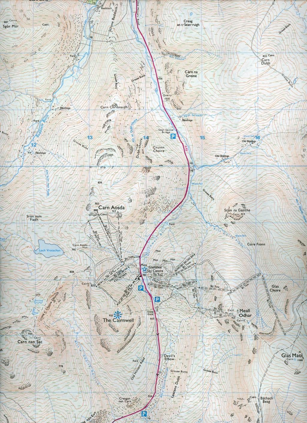 Beispielinhalt (Bild) Glen Shee & Braemar, the Cairnwell & Glas Maol