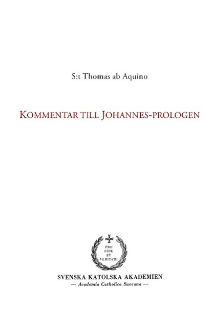 Vorderes Coverbild Kommentar till Johannes-prologen