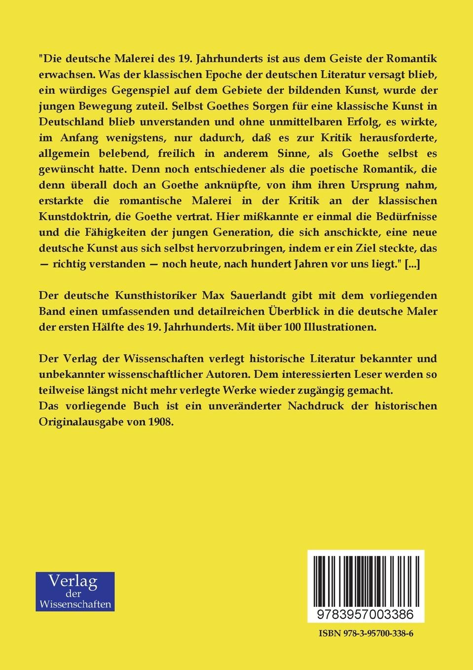 Rückseitencover Der stille Garten - deutsche Maler der ersten Hälfte des 19. Jahrhunderts