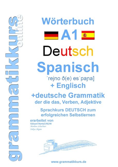 Vorderes Coverbild Wörterbuch Deutsch - Spanisch - Englisch A1