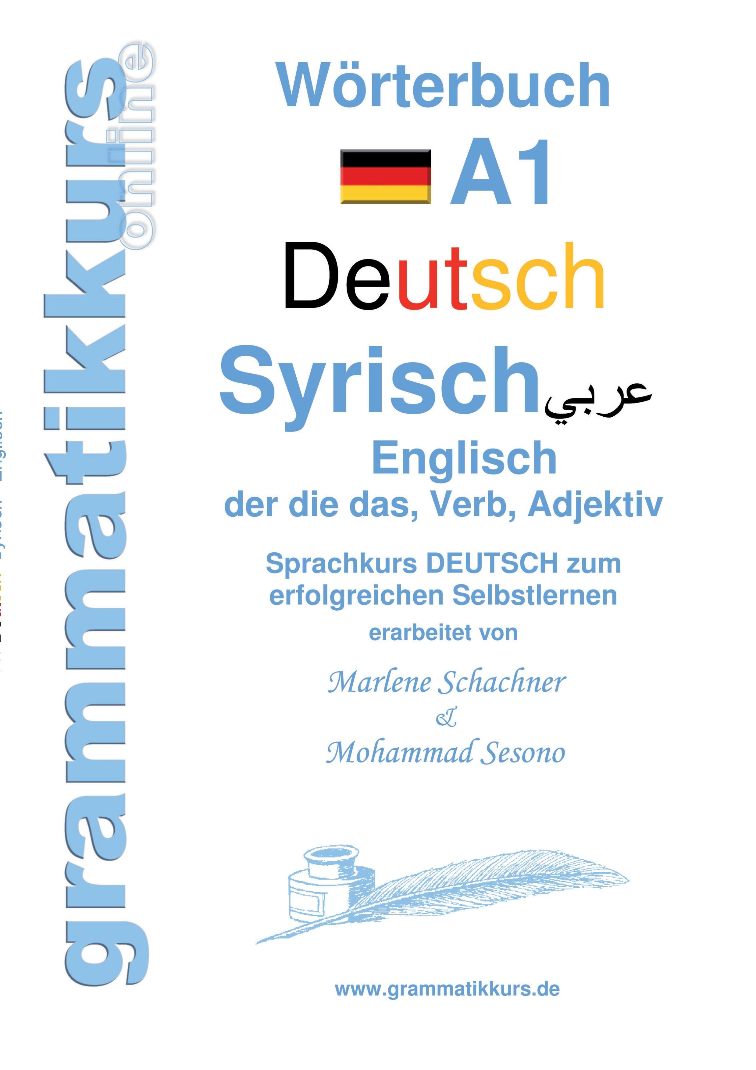 Vorderes Coverbild Wörterbuch Deutsch - Syrisch - Englisch A1