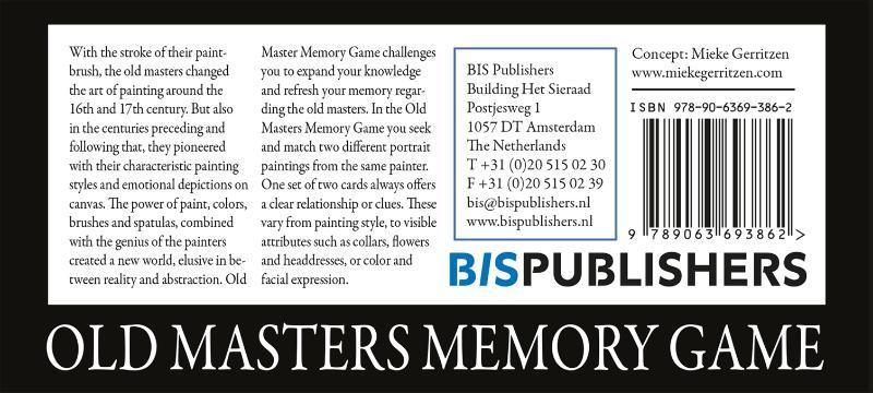 Rückseitencover Old Masters Memory Game
