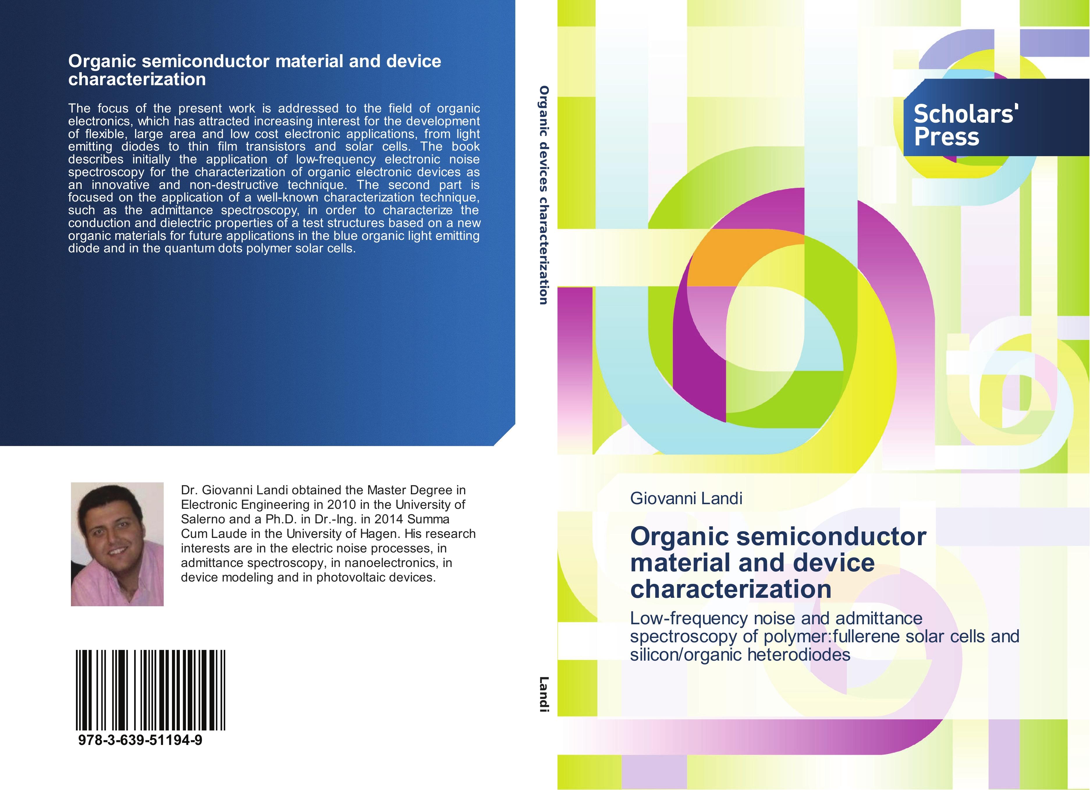 Vorderes Coverbild Organic semiconductor material and device characterization