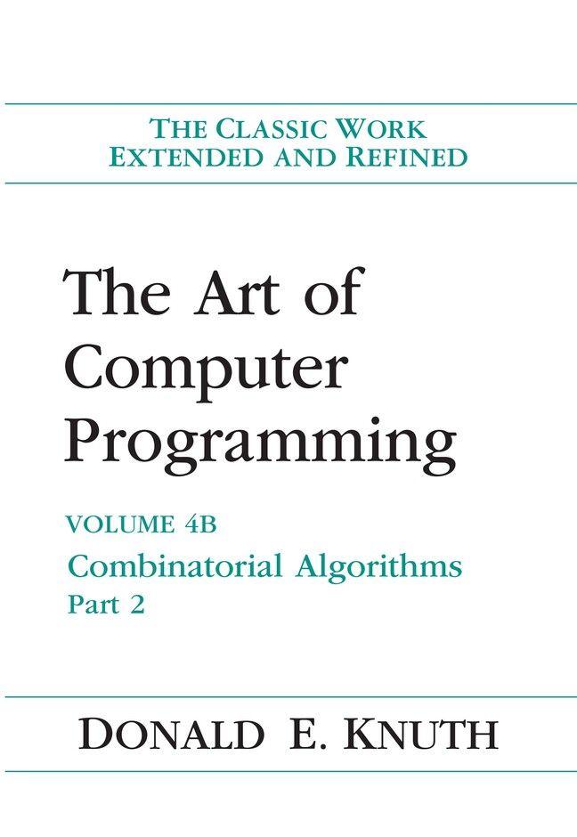 Vorderes Coverbild The Art of Computer Programming, Volume 4B
