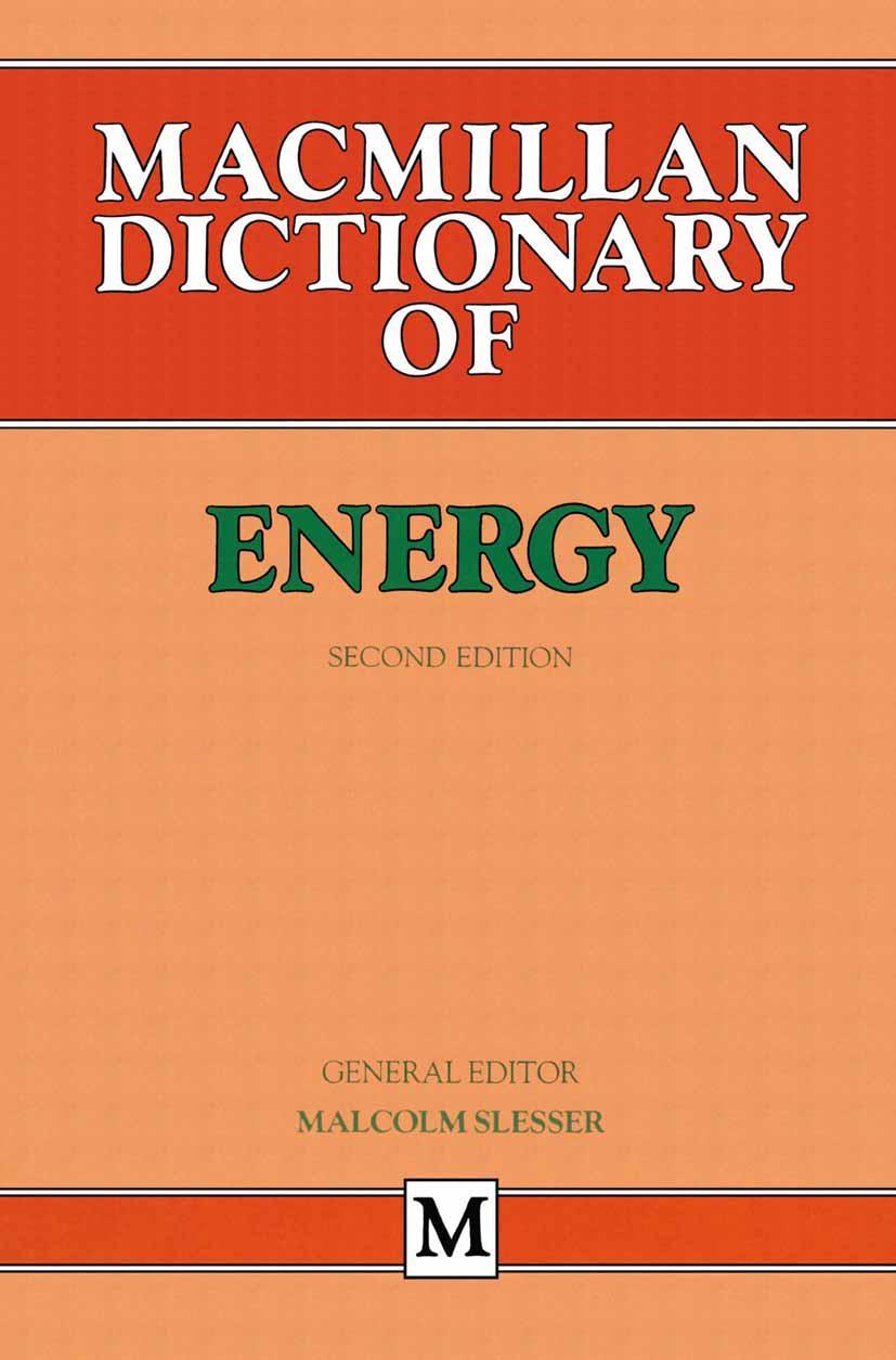 Vorderes Coverbild Dictionary of Energy
