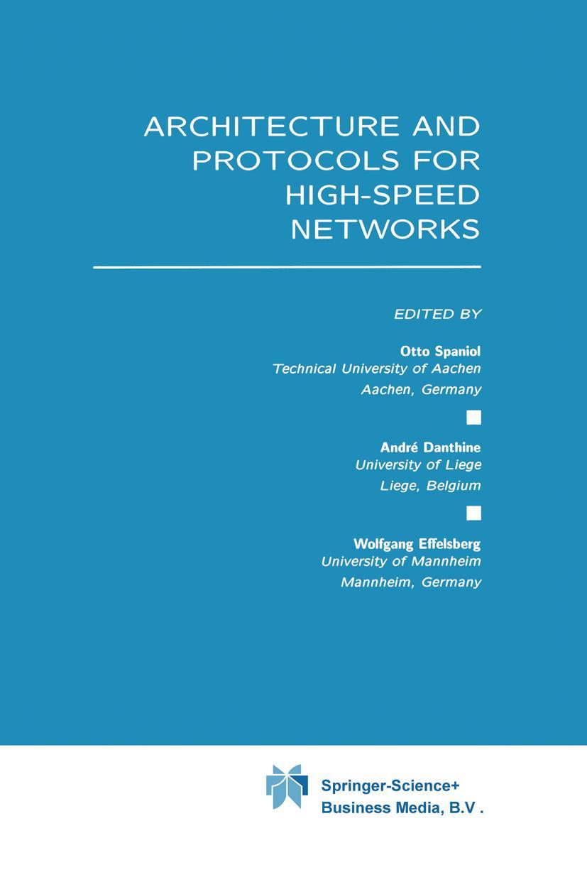 Vorderes Coverbild Architecture and Protocols for High-Speed Networks