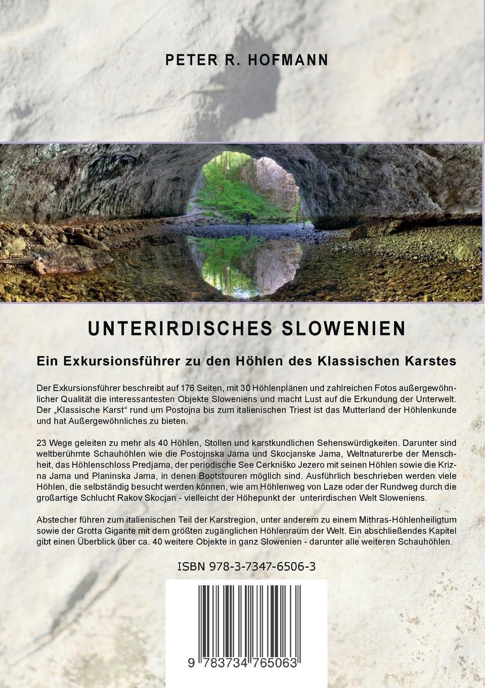 Rückseitencover Unterirdisches Slowenien