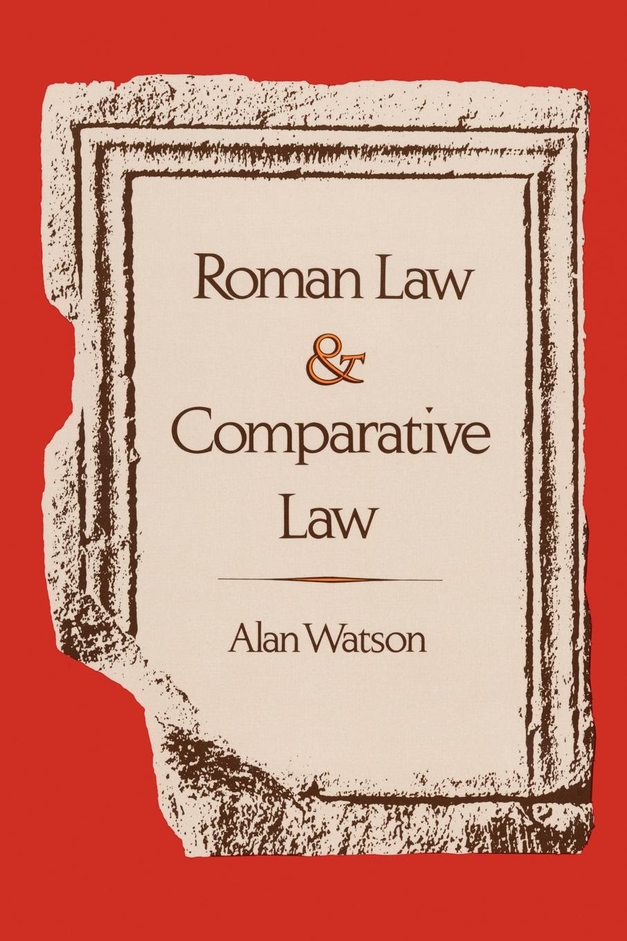 Vorderes Coverbild Roman Law and Comparative Law