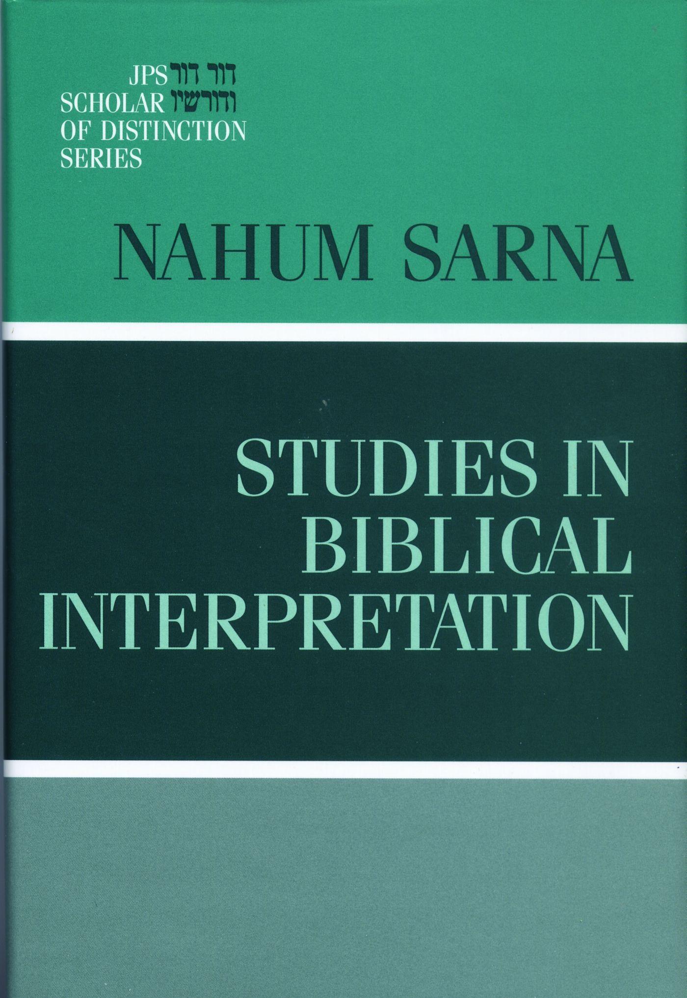 Vorderes Coverbild Studies in Biblical Interpretation