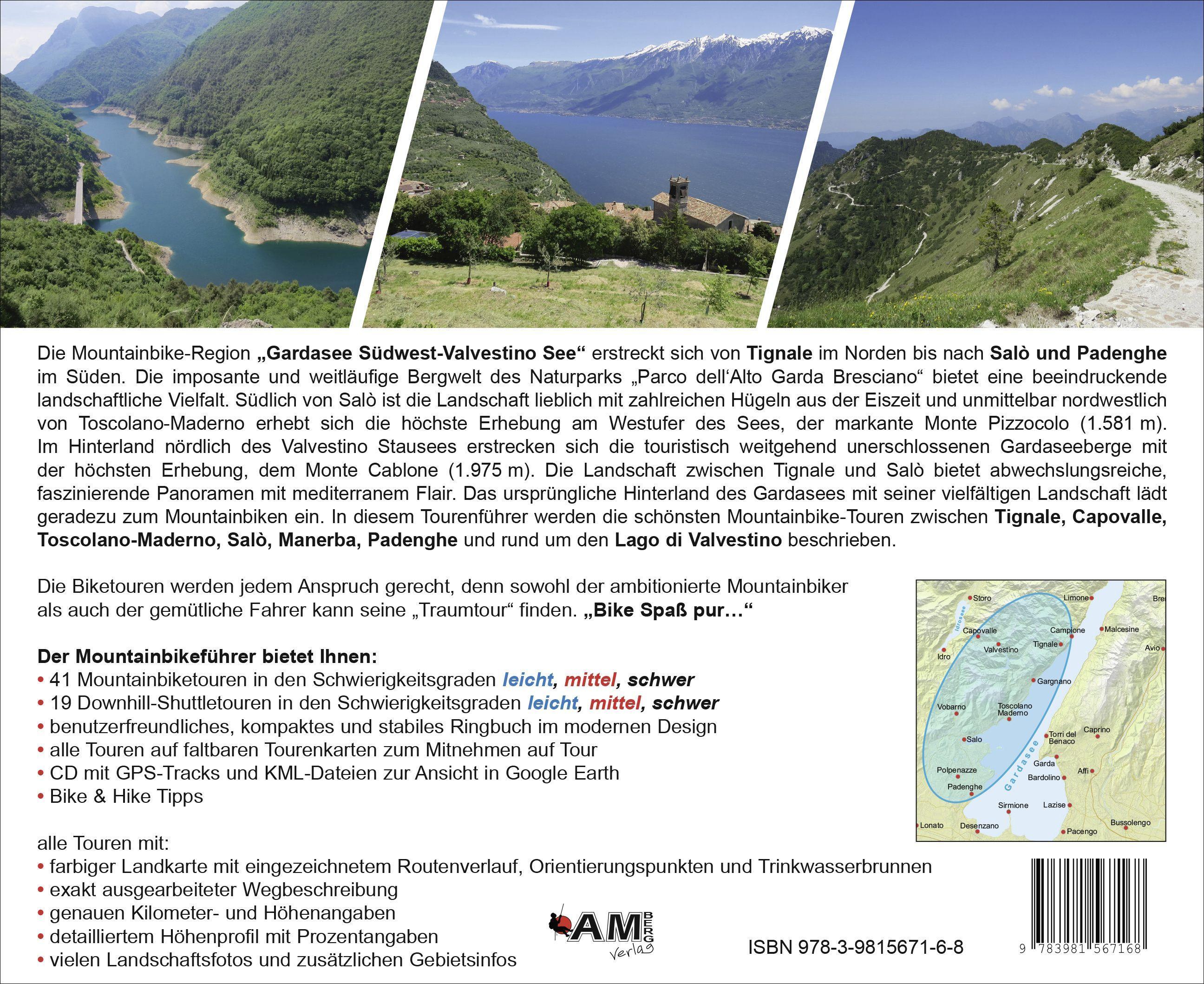 Beispielinhalt (Bild) Mountainbike Touren Gardasee Südwest - Valvestino See
