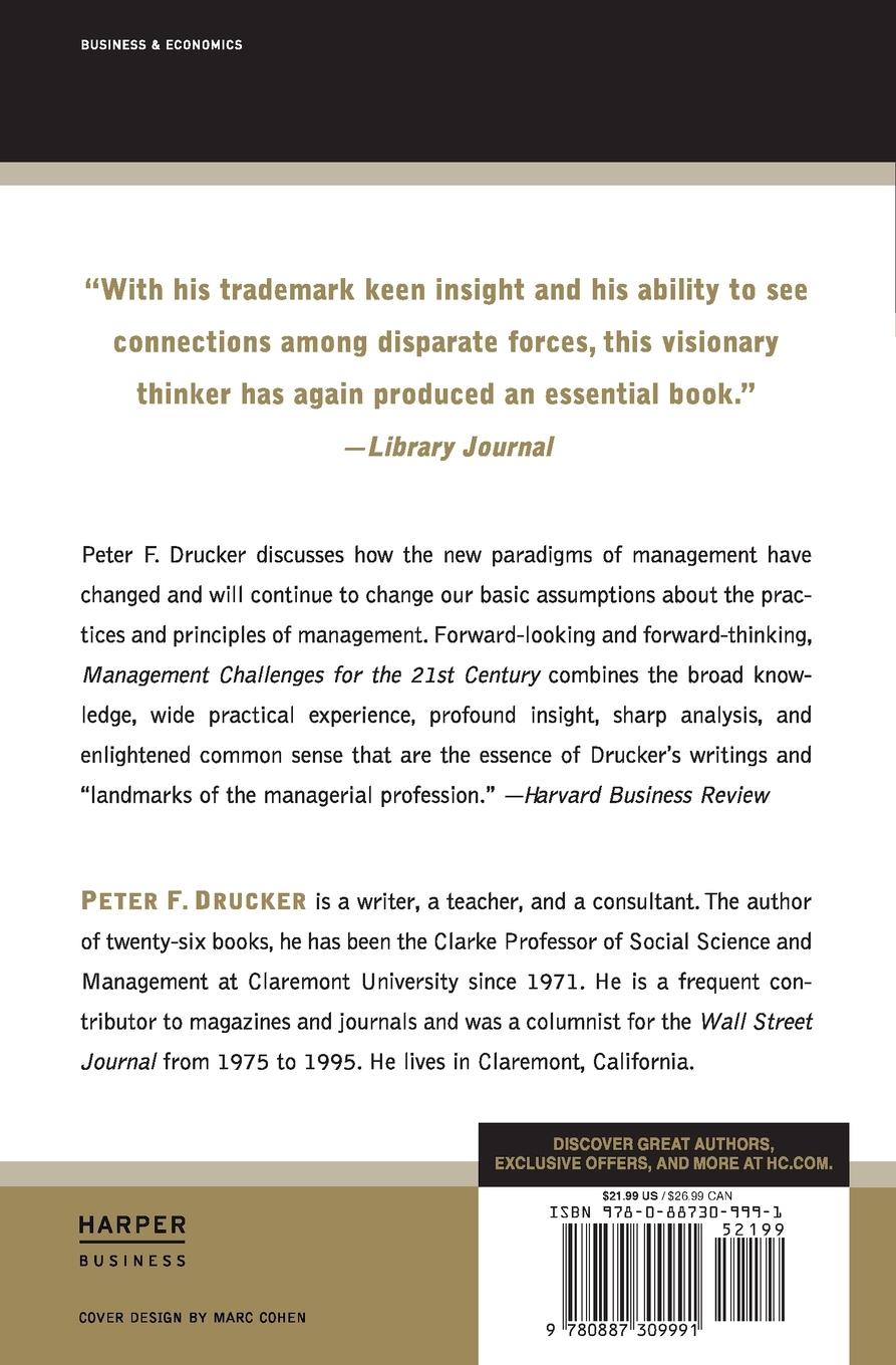 Rückseitencover MGMT CHALLENGES FOR 21ST CE PB
