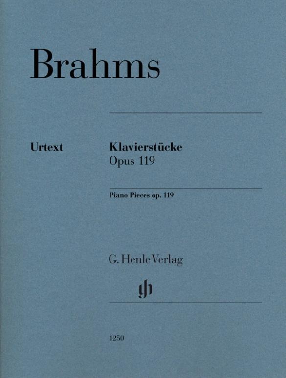 Vorderes Coverbild Klavierstücke op. 119 für Klavier zu zwei Händen. Revidierte Ausgabe von HN 123