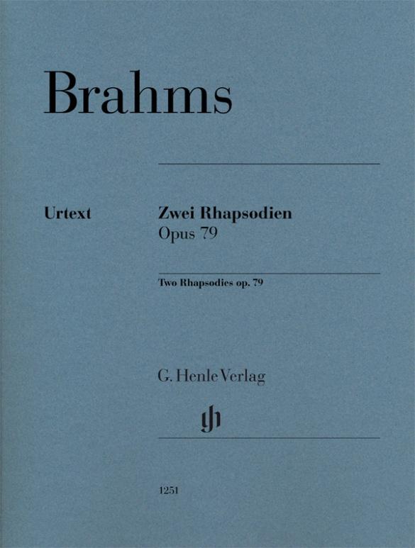 Vorderes Coverbild Zwei Rhapsodien op. 79 für Klavier zu zwei Händen