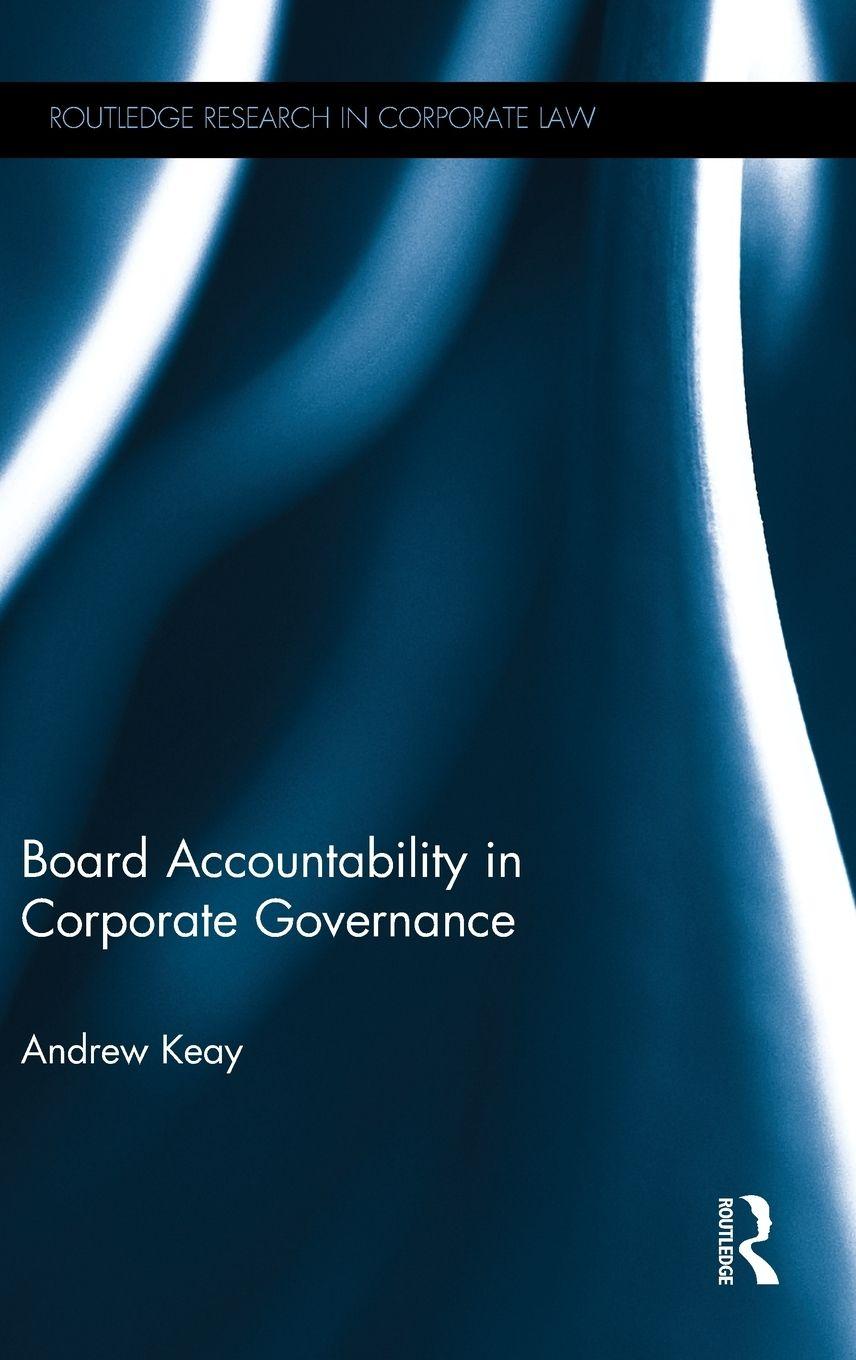 Vorderes Coverbild Board Accountability in Corporate Governance