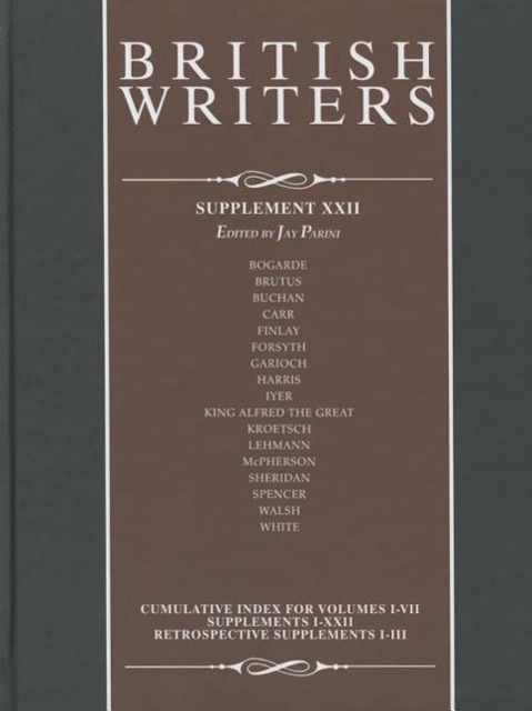 Vorderes Coverbild British Writers, Supplement XXII