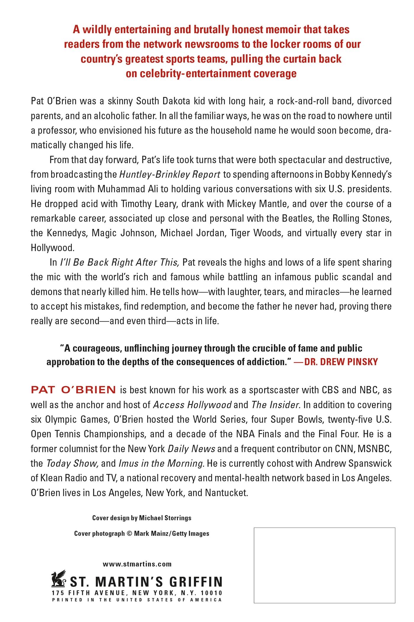 Rückseitencover I'LL BE BACK RIGHT AFTER THIS