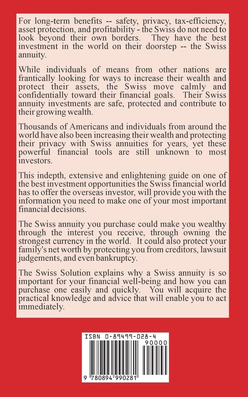 Rückseitencover The Swiss Solution