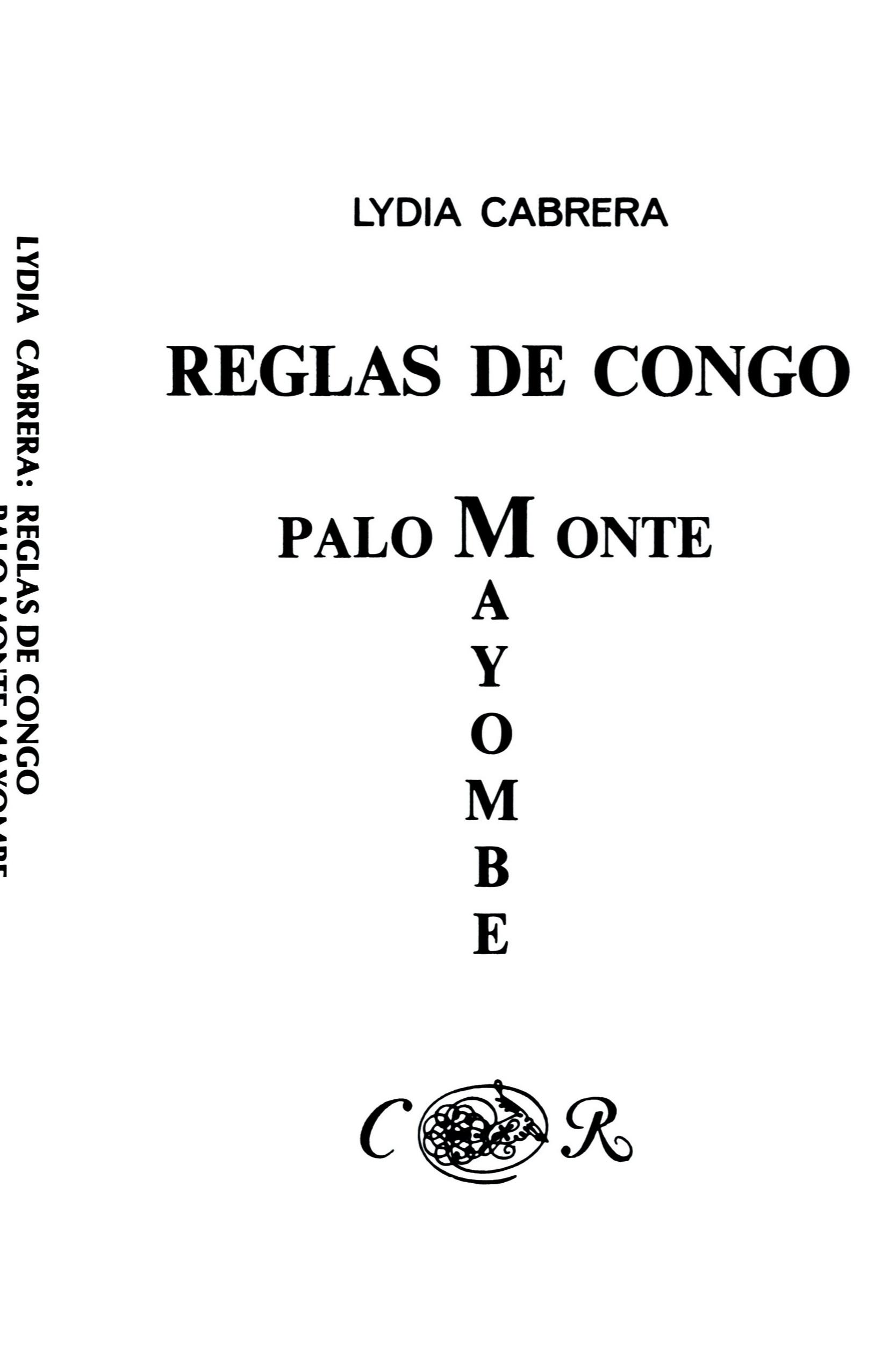 Vorderes Coverbild Reglas de Congo/ Palo Monte Mayombe