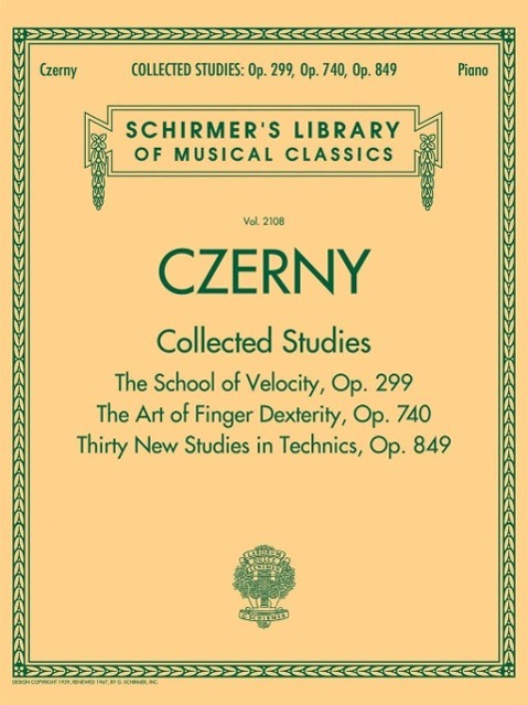 Vorderes Coverbild Czerny: Collected Studies - Op. 299, Op. 740, Op. 849