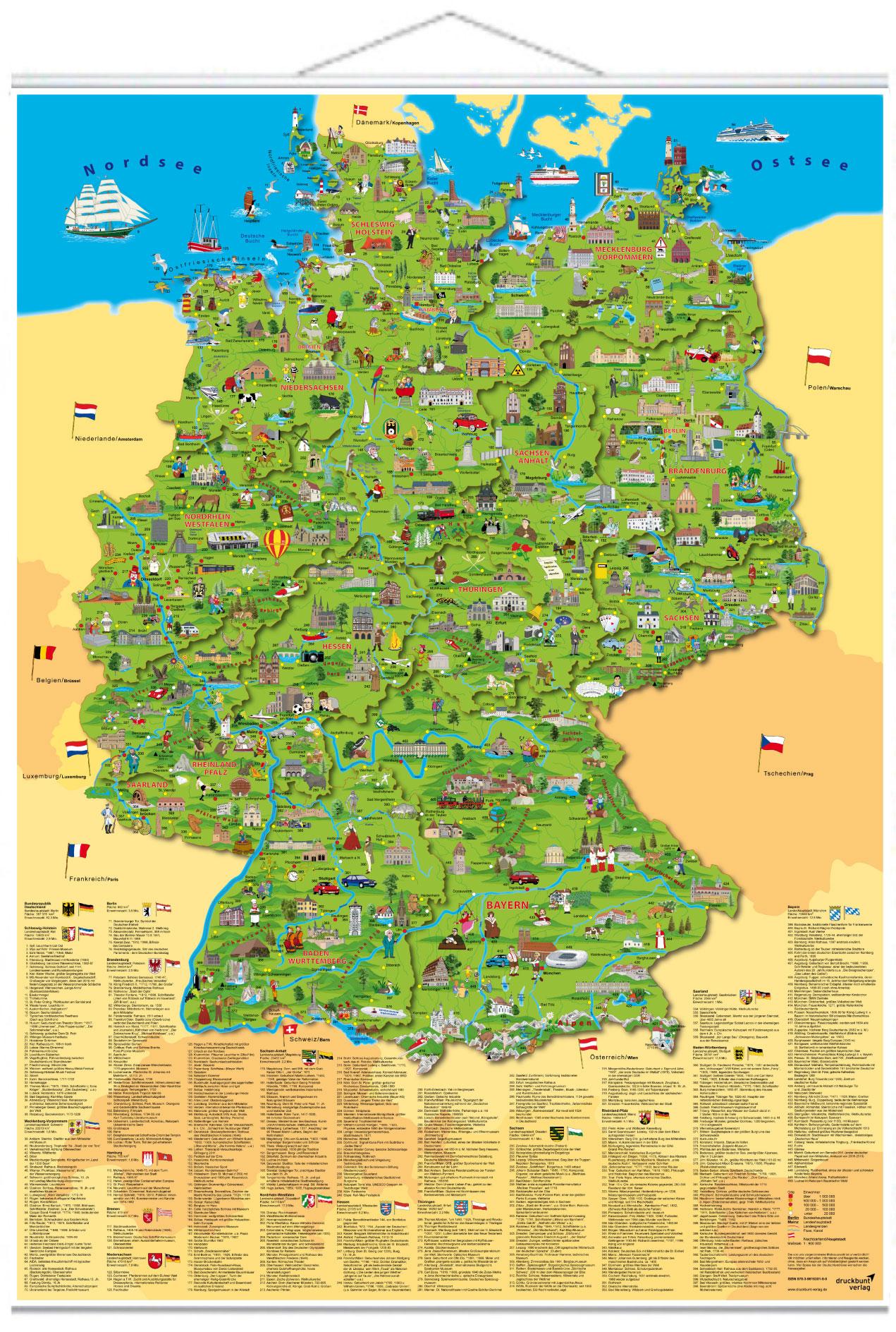Vorderes Coverbild Illustrierte Deutschlandkarte
