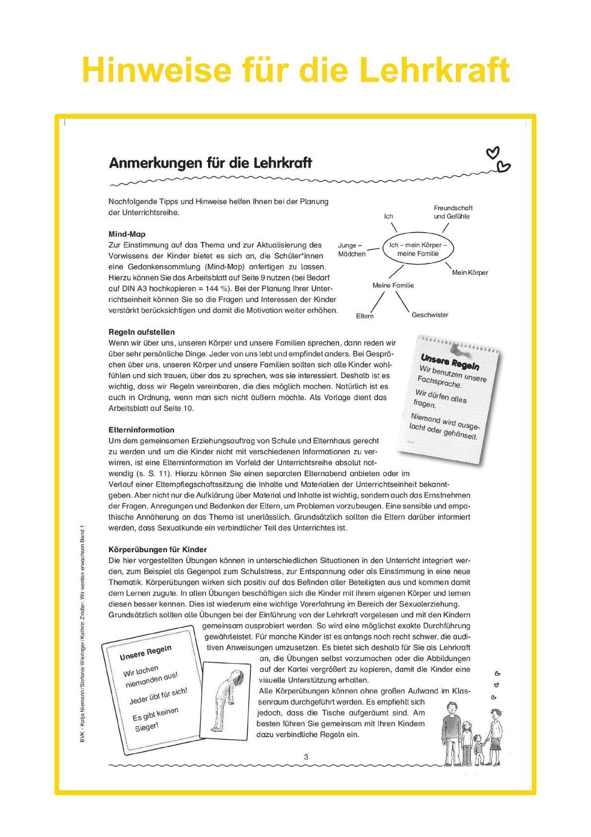 Beispielinhalt (Bild) Wir werden Erwachsen Band 2