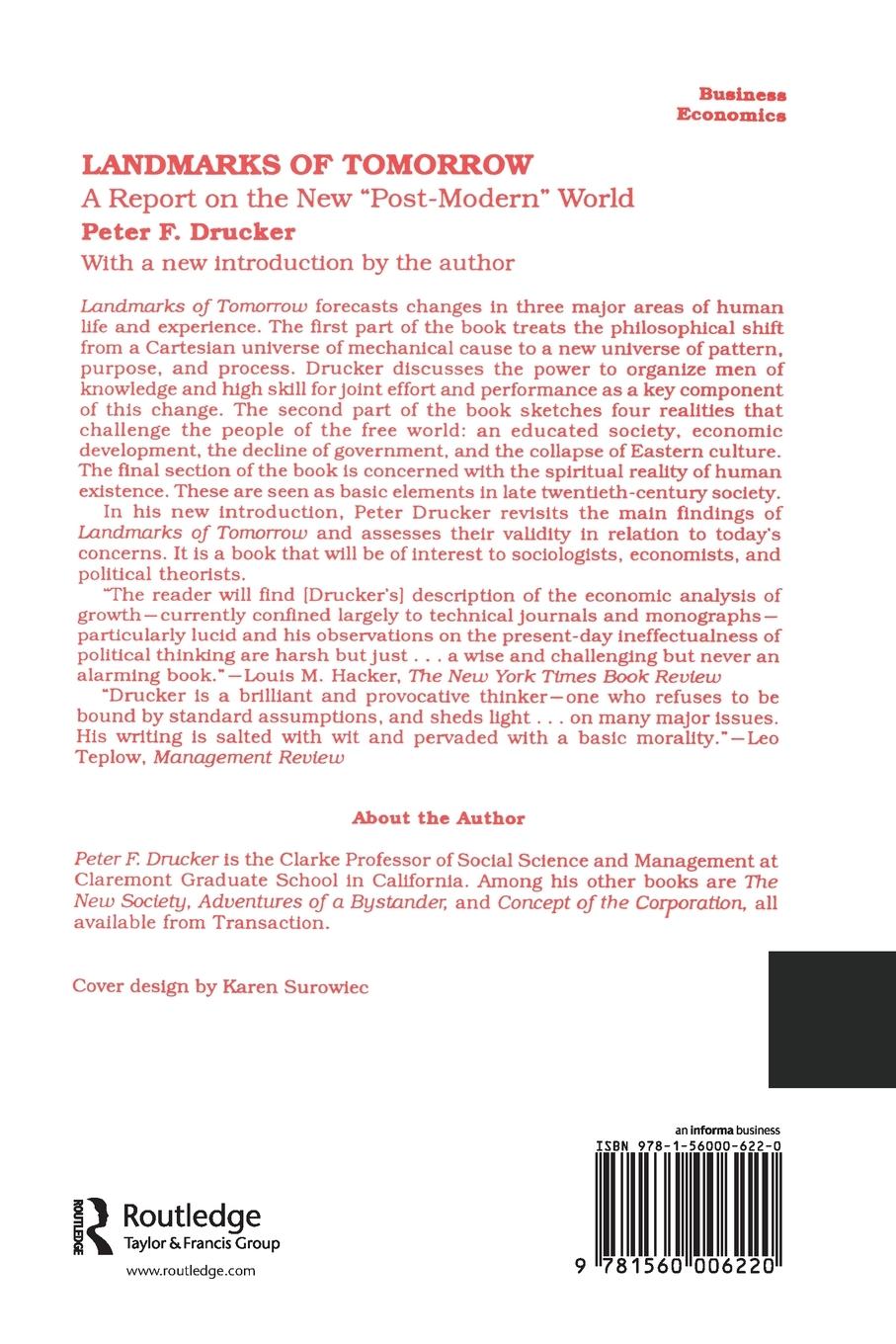 Rückseitencover Landmarks of Tomorrow