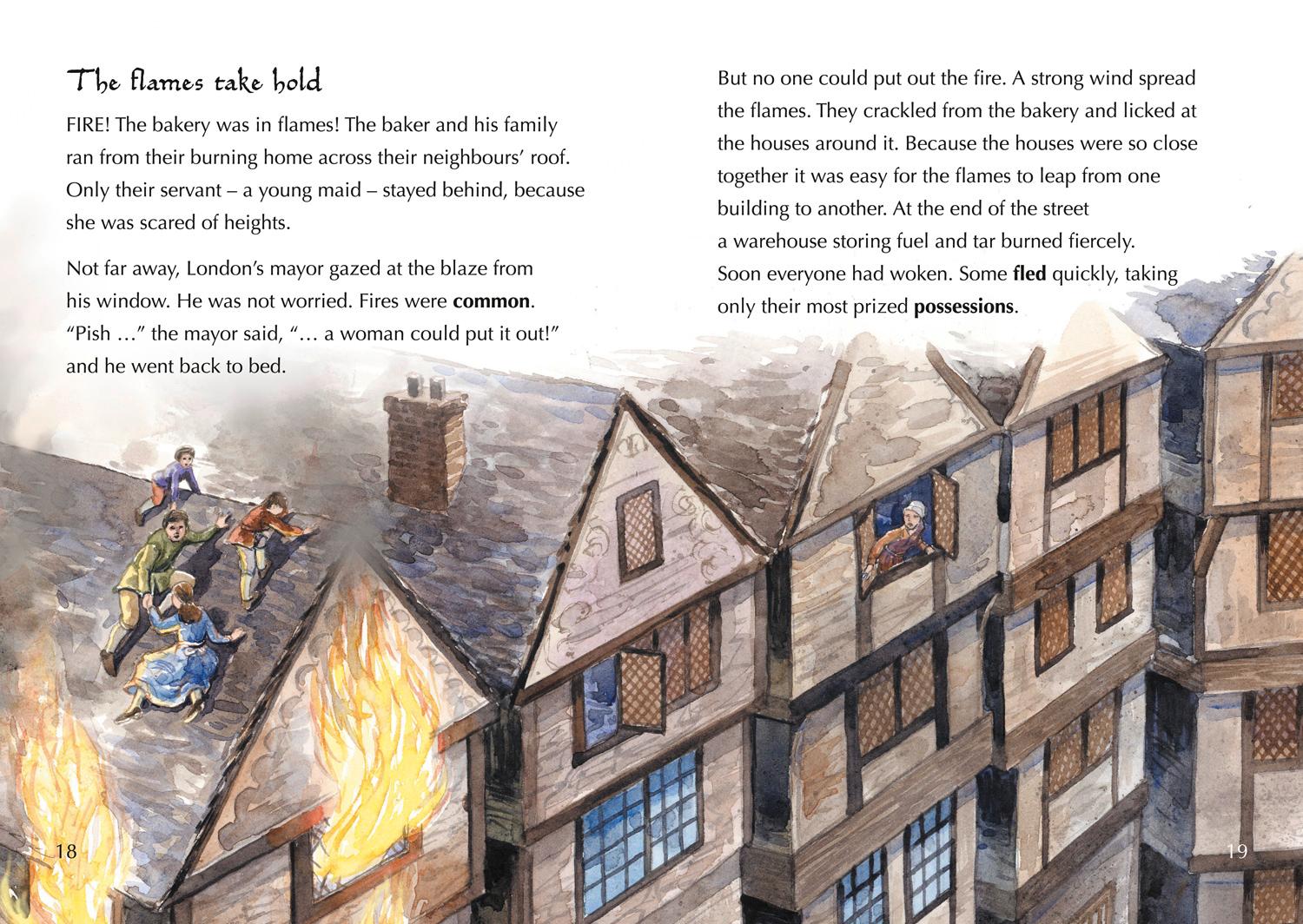 Beispielinhalt (Bild) Plague and Fire