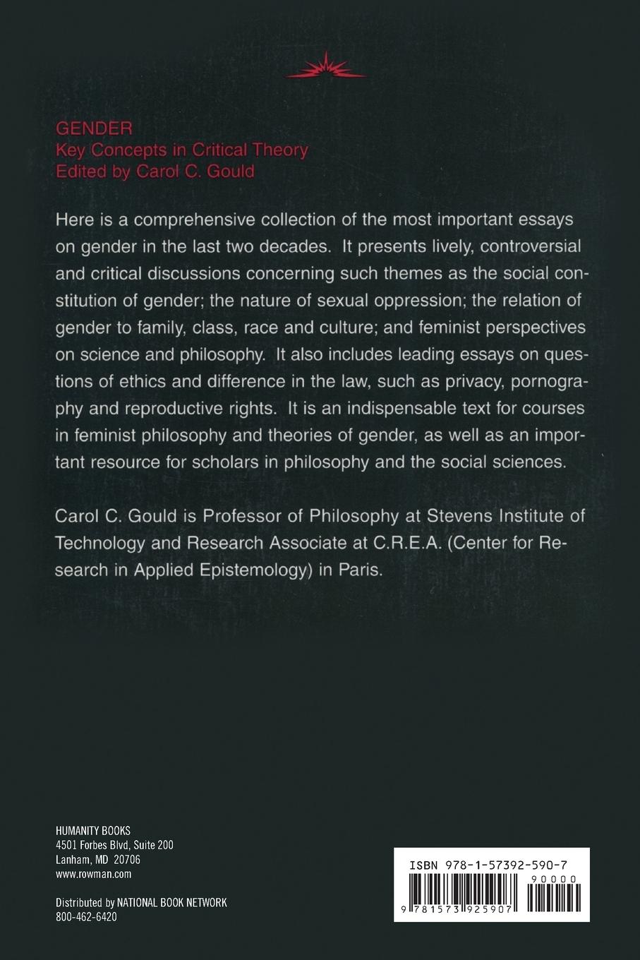 Rückseitencover Gender