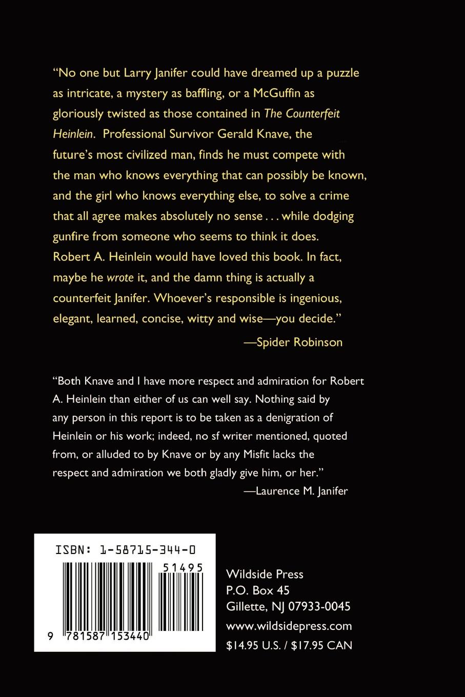 Rückseitencover The Counterfeit Heinlein