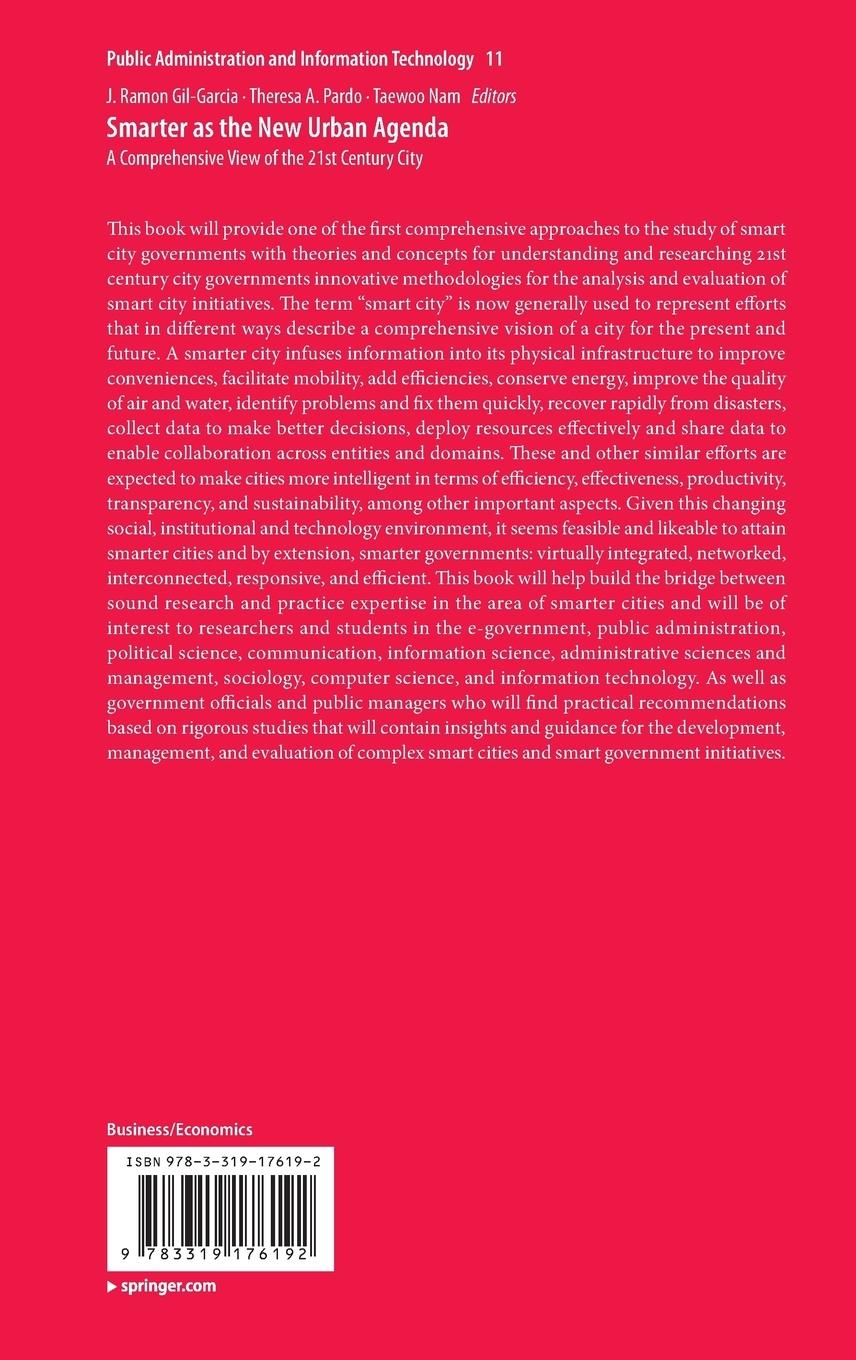 Rückseitencover Smarter as the New Urban Agenda