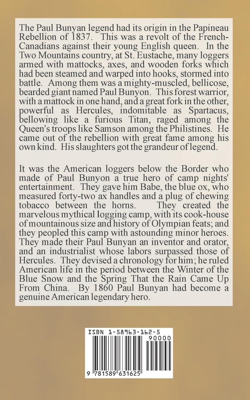 Rückseitencover Paul Bunyan