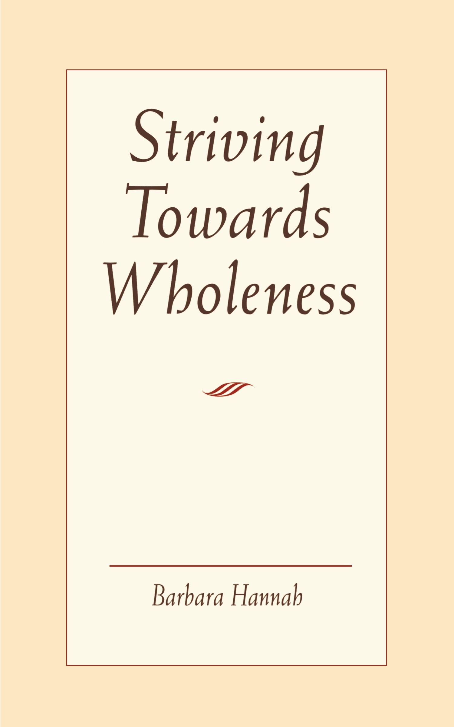 Vorderes Coverbild Striving Towards Wholeness