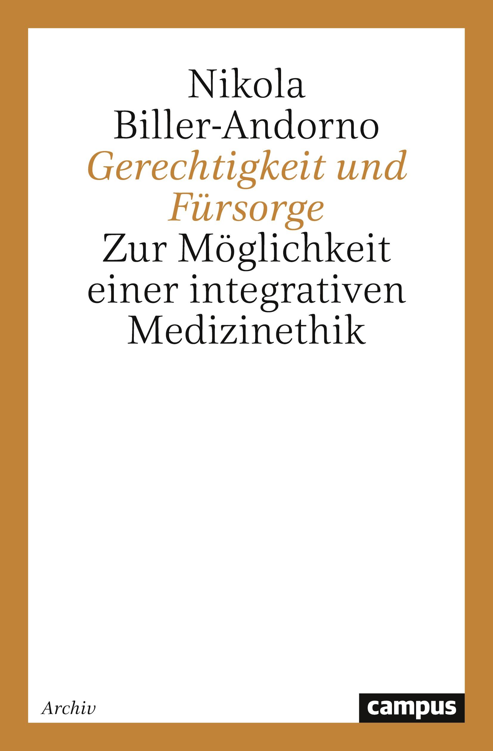 Vorderes Coverbild Gerechtigkeit und Fürsorge