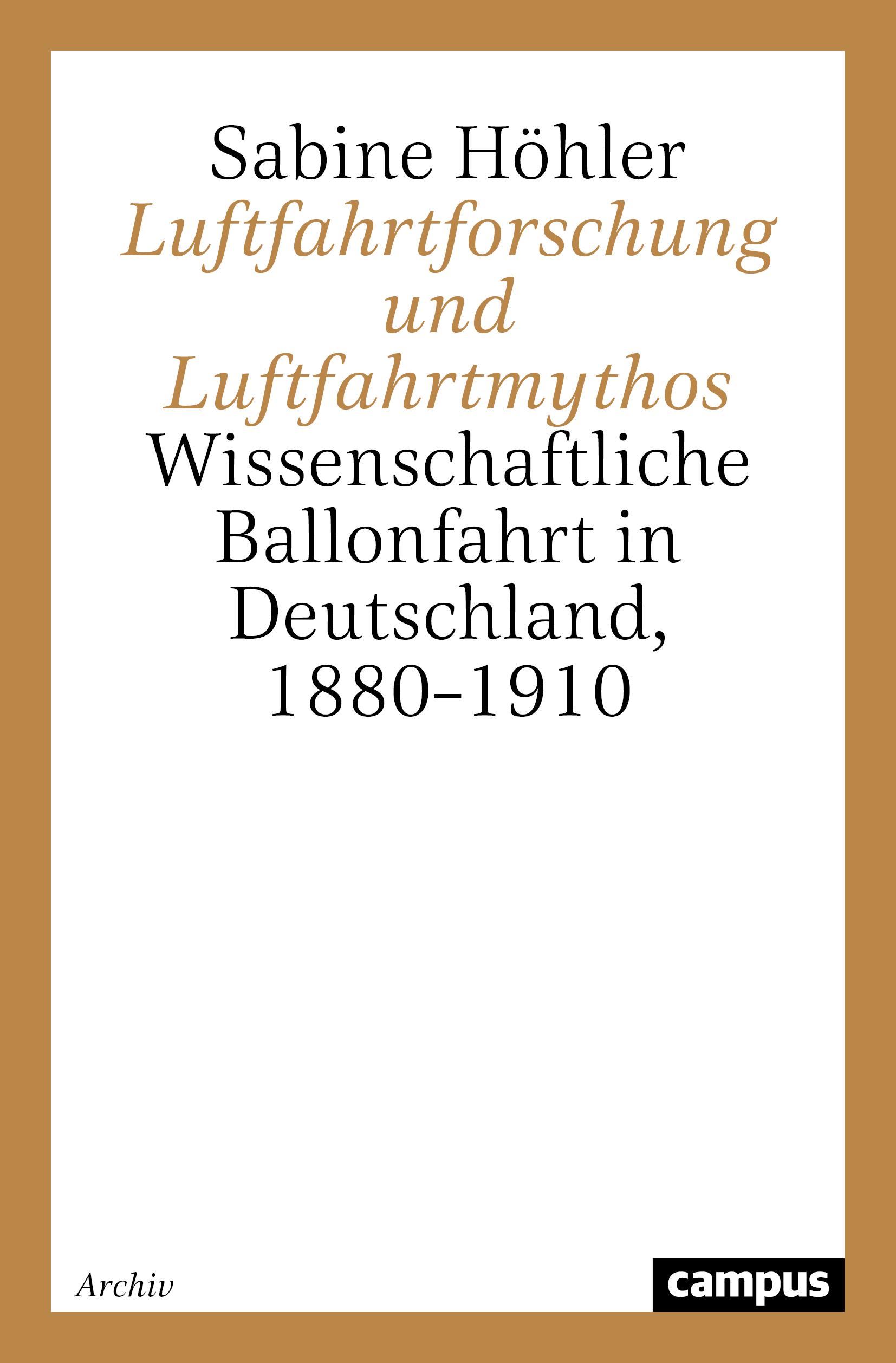 Vorderes Coverbild Luftfahrtforschung und Luftfahrtmythos