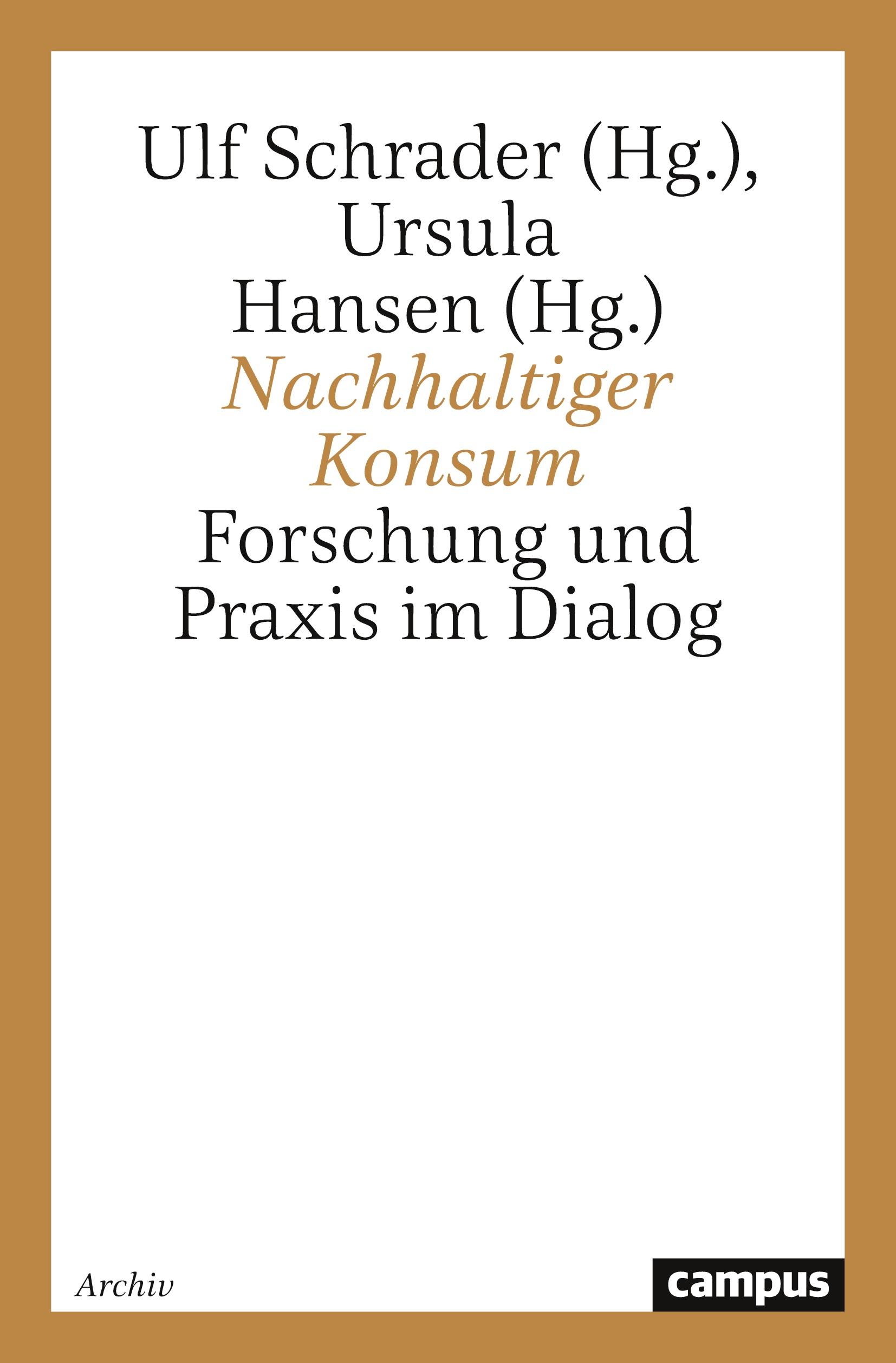 Vorderes Coverbild Nachhaltiger Konsum