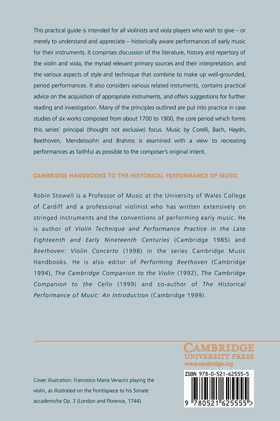 Rückseitencover The Early Violin and Viola