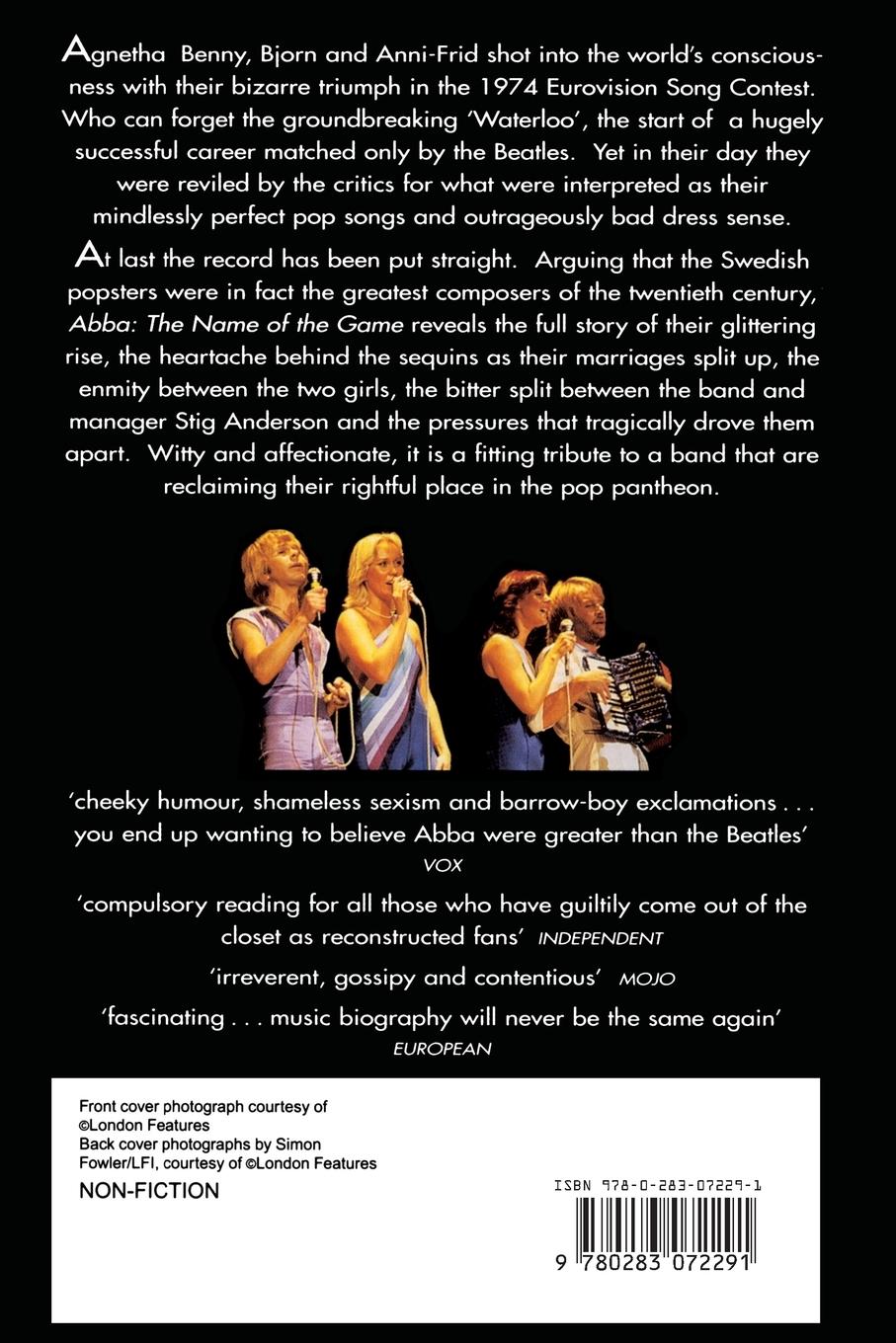 Rückseitencover Abba