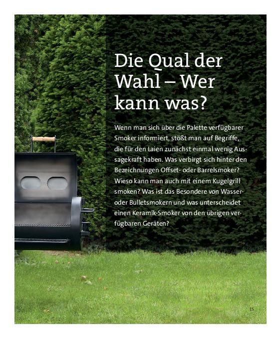 Beispielinhalt (Bild) Das kleine Smoker-Buch