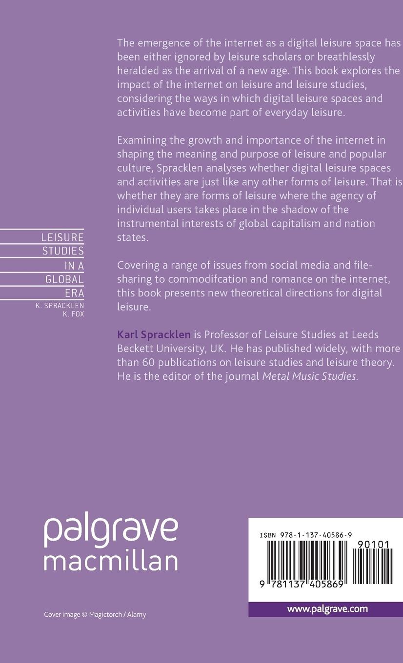 Rückseitencover Digital Leisure, the Internet and Popular Culture