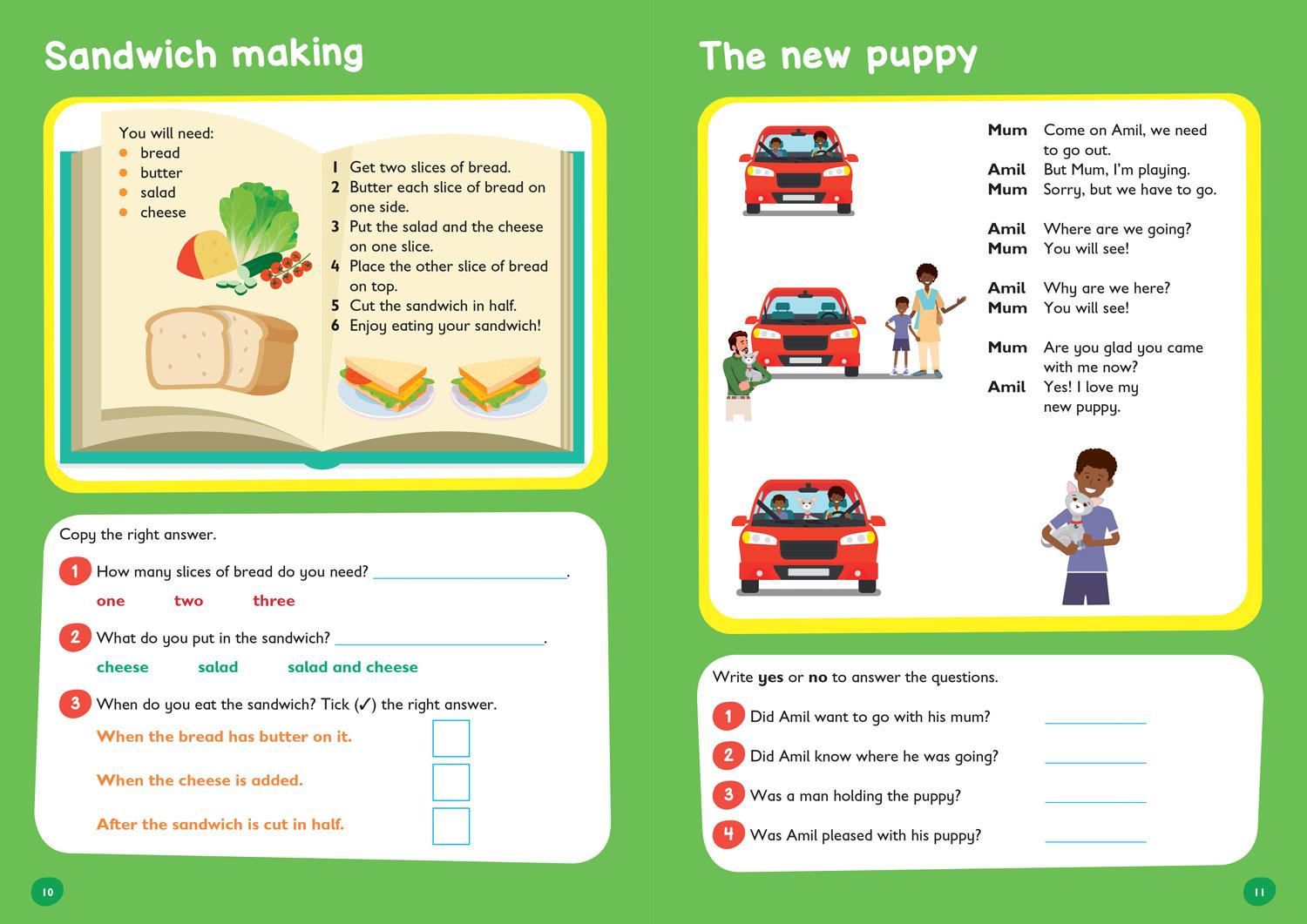 Beispielinhalt (Bild) Comprehension Ages 5-7